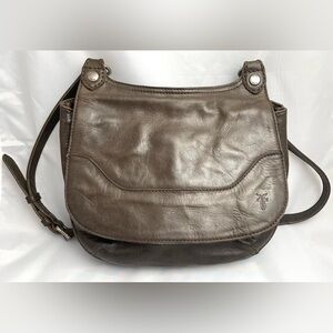 Frye Melissa Saddle Bag in color Slate